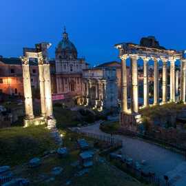 fori imperiale blu hour